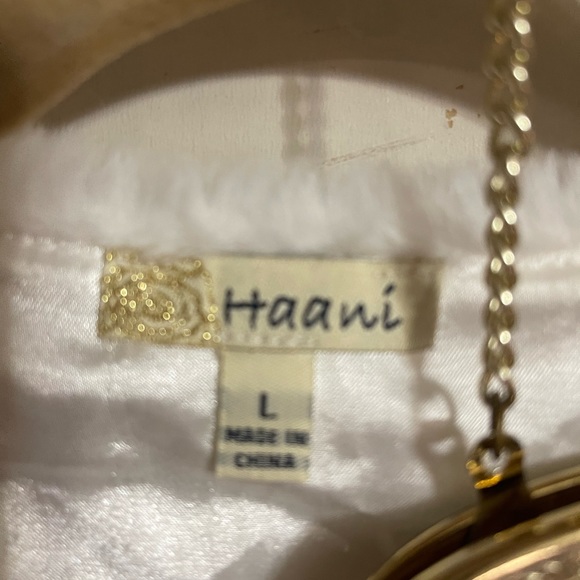 NWT Adrianna Papell size 14 Long Ivory Beaded Gown - Picture 15 of 16